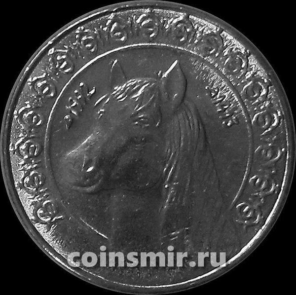 1/2 динара 1992 Алжир. Лошадь.