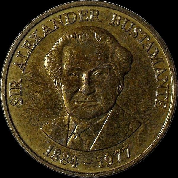 1 доллар 1993 Ямайка. Александр Бустаманте. (в наличии 1994 год)