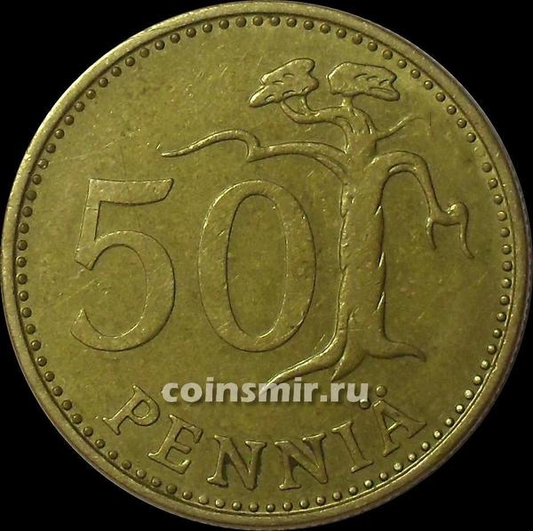 50 пенни 1975 S Финляндия.