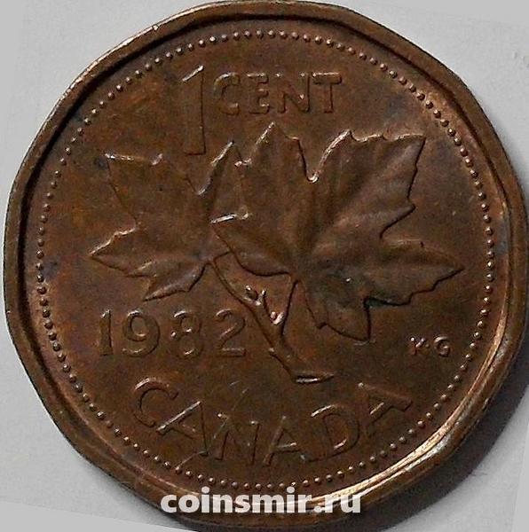 1 цент 1982 Канада.