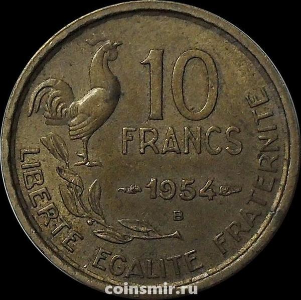 10 франков 1954 В Франция.