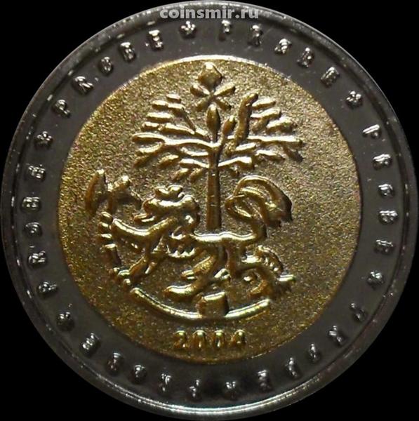 2 евро 2004 Норвегия. Лев под деревом. Европроба. Ceros.