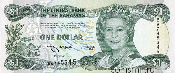1 доллара 1996 Багамские острова.