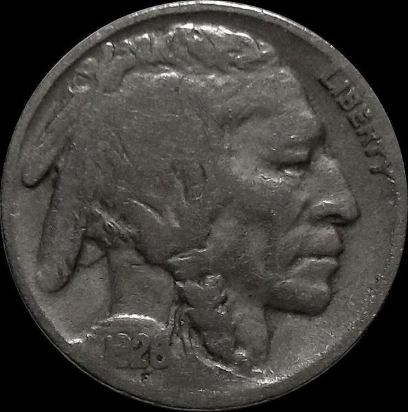 5 центов 1928 США. Индеец.