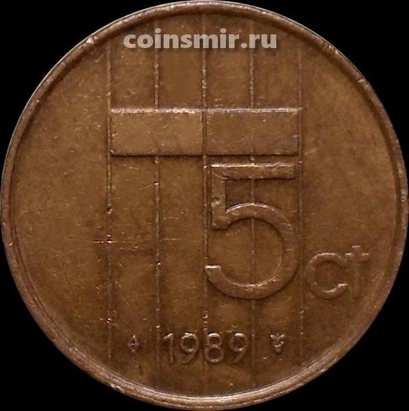 5 центов 1989 Нидерланды.