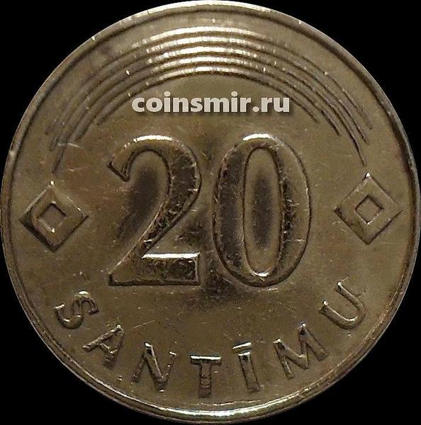 20 сантимов 1992 Латвия. VF