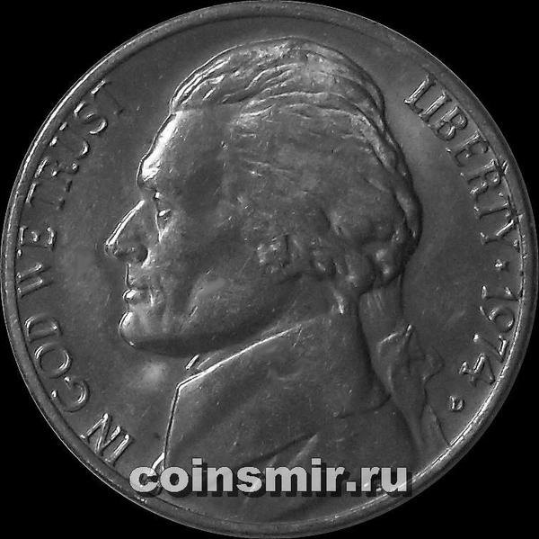 5 центов 1974 D США.