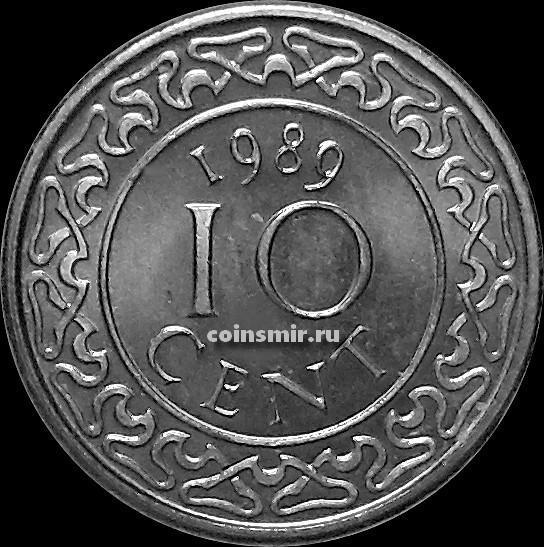10 центов 1989 Суринам.