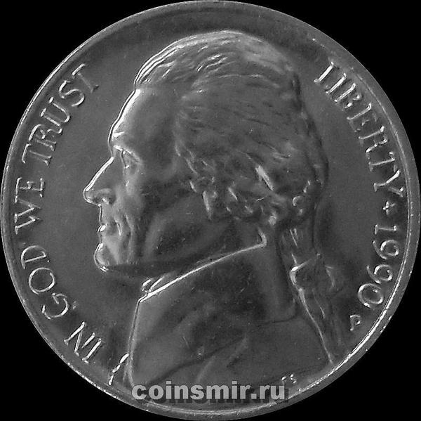5 центов 1990 Р США.