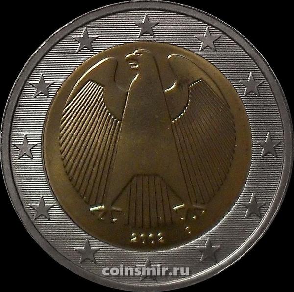2 евро 2002 D Германия. Орёл.