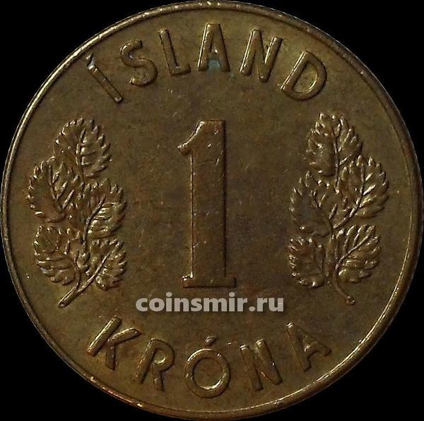 1 крона 1971 Исландия.