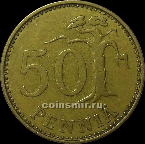 50 пенни 1970 S Финляндия.