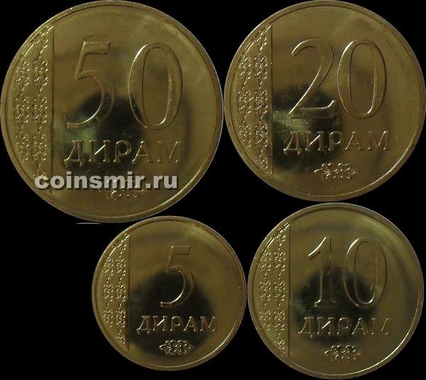 Набор из 4 монет 2015 Таджикистан.