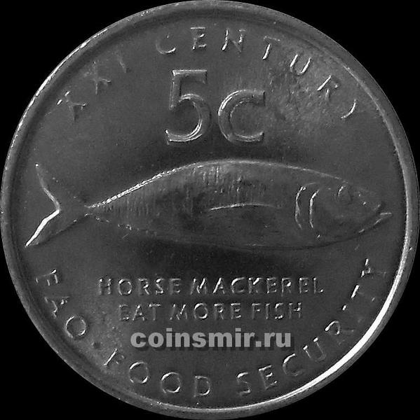 5 центов 2000 Намибия. ФАО.