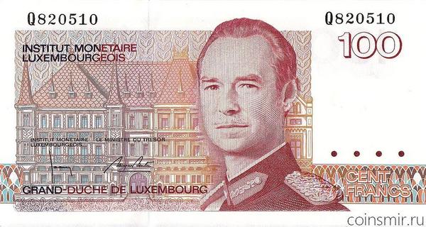 100 франков 1986 Люксембург.