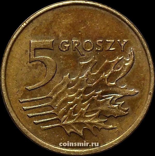 5 грошей 2000 Польша.