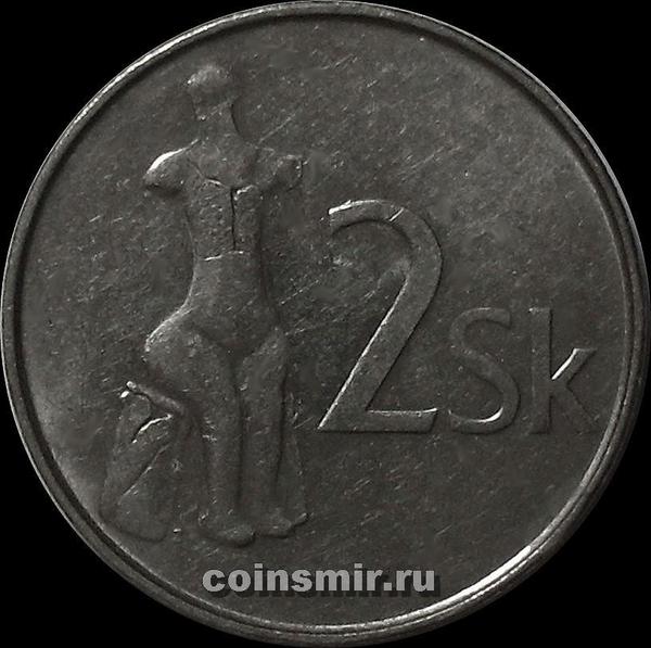 2 кроны 2001 Словакия.