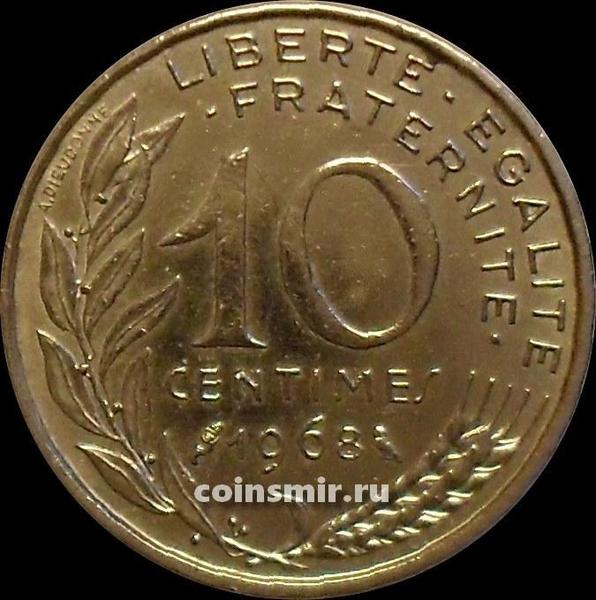 10 сантимов 1968 Франция.