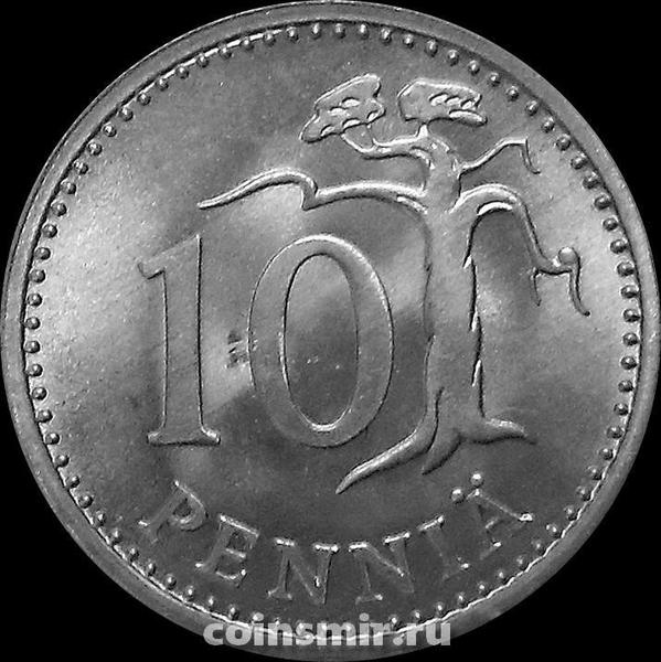 10 пенни 1990 М Финляндия. KM# 46a