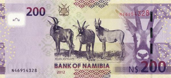 200 долларов 2012 Намибия.