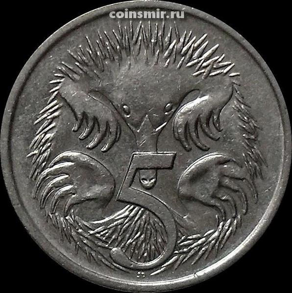 5 центов 1989 Австралия. Ехидна.