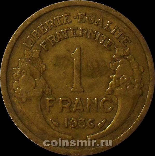 1 франк 1936 Франция.