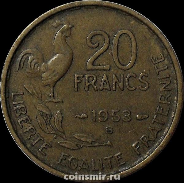 20 франков 1953 В Франция.