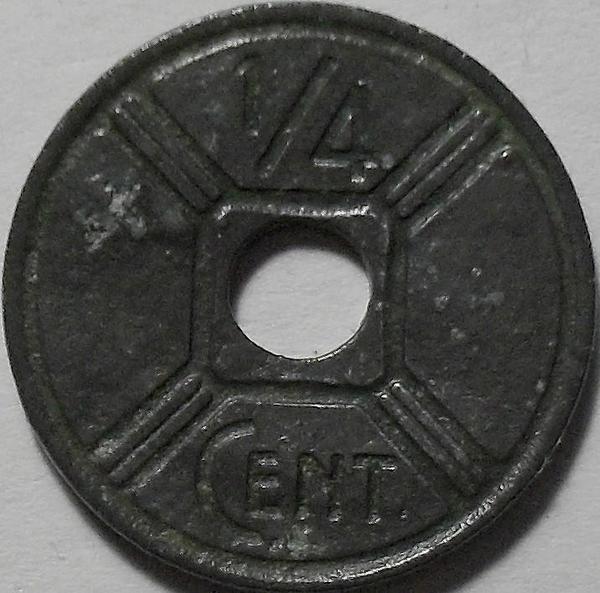 1/4 сантима 1942 Французский Индокитай.