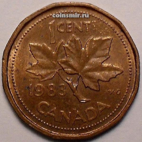 1 цент 1983 Канада.