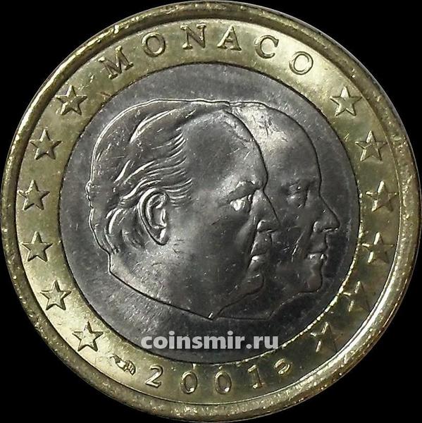 1 евро 2001 Монако.