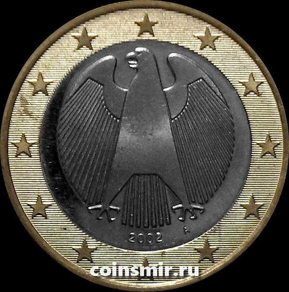 1 евро 2002 А Германия. Орел.