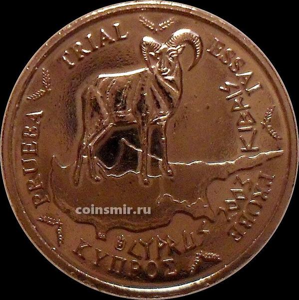 1 евроцент 2003 Кипр. Европроба. Specimen.