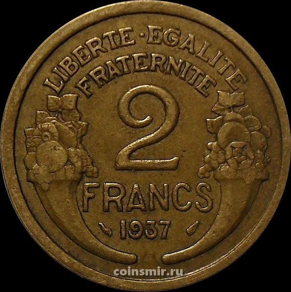 2 франка 1937 Франция.