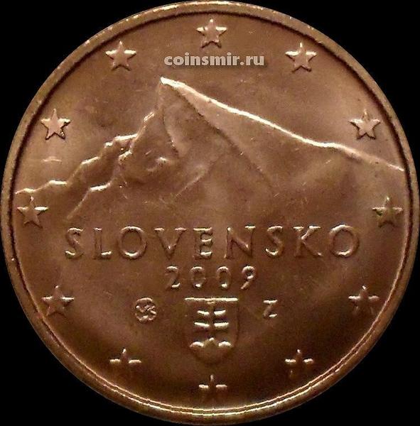 5 евроцентов 2009 Словакия. Гора Кривань.
