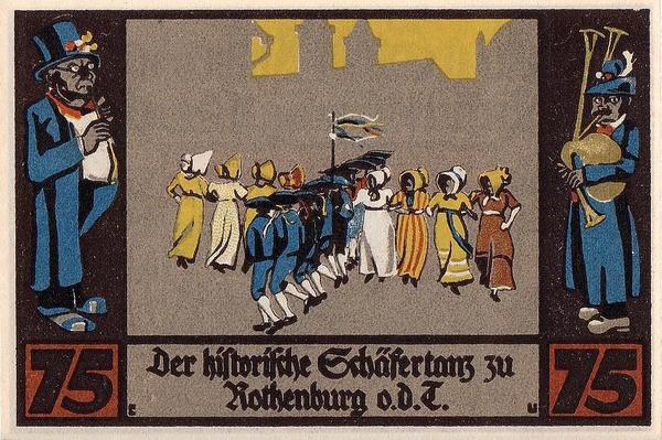 75 пфеннигов 1921 Германия. г.Ротенбург (Бавария). Нотгельд.