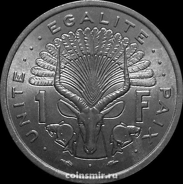 1 франк 1977 Джибути.