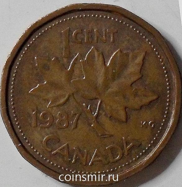 1 цент 1987 Канада.
