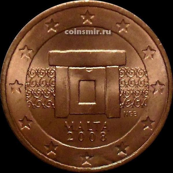 2 евроцента 2008 Мальта.