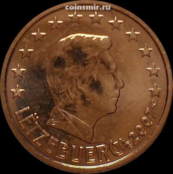 2 евроцента 2007 Люксембург. Великий герцог Люксембурга Анри.