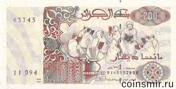 200 динар 1992 Алжир.