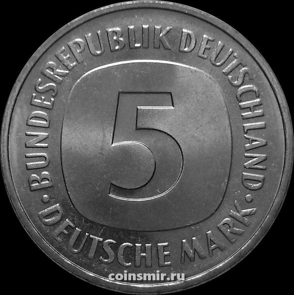 5 марок 1980 F Германия (ФРГ).