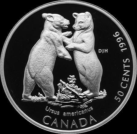 50 центов 1996 Канада. Медвежата.