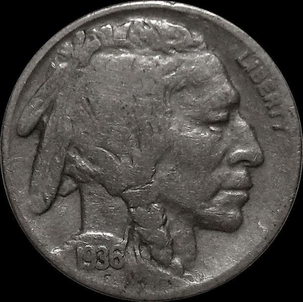 5 центов 1936 D США. Индеец.