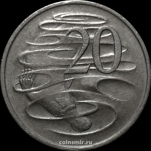 20 центов 1977 Австралия. Утконос.