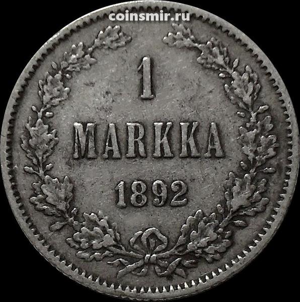 1 марка 1892  Русская Финляндия.