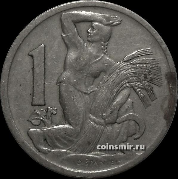1 крона 1929 Чехословакия.