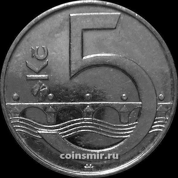 5 крон 2009 Чехия.