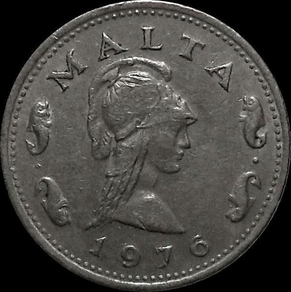 2 цента 1976 Мальта.