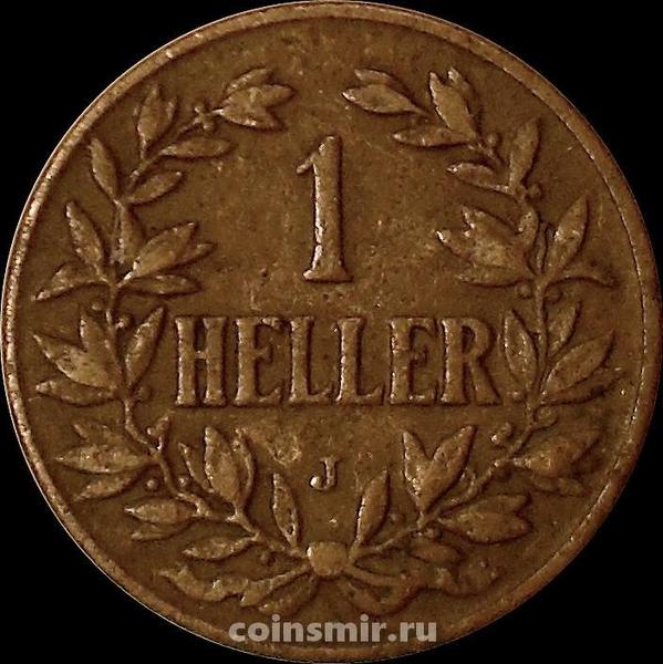 1 геллер 1905 J Германская Восточная Африка.