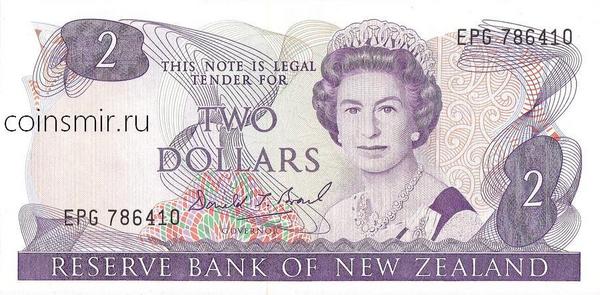 2 доллара 1981-1992 Новая Зеландия.